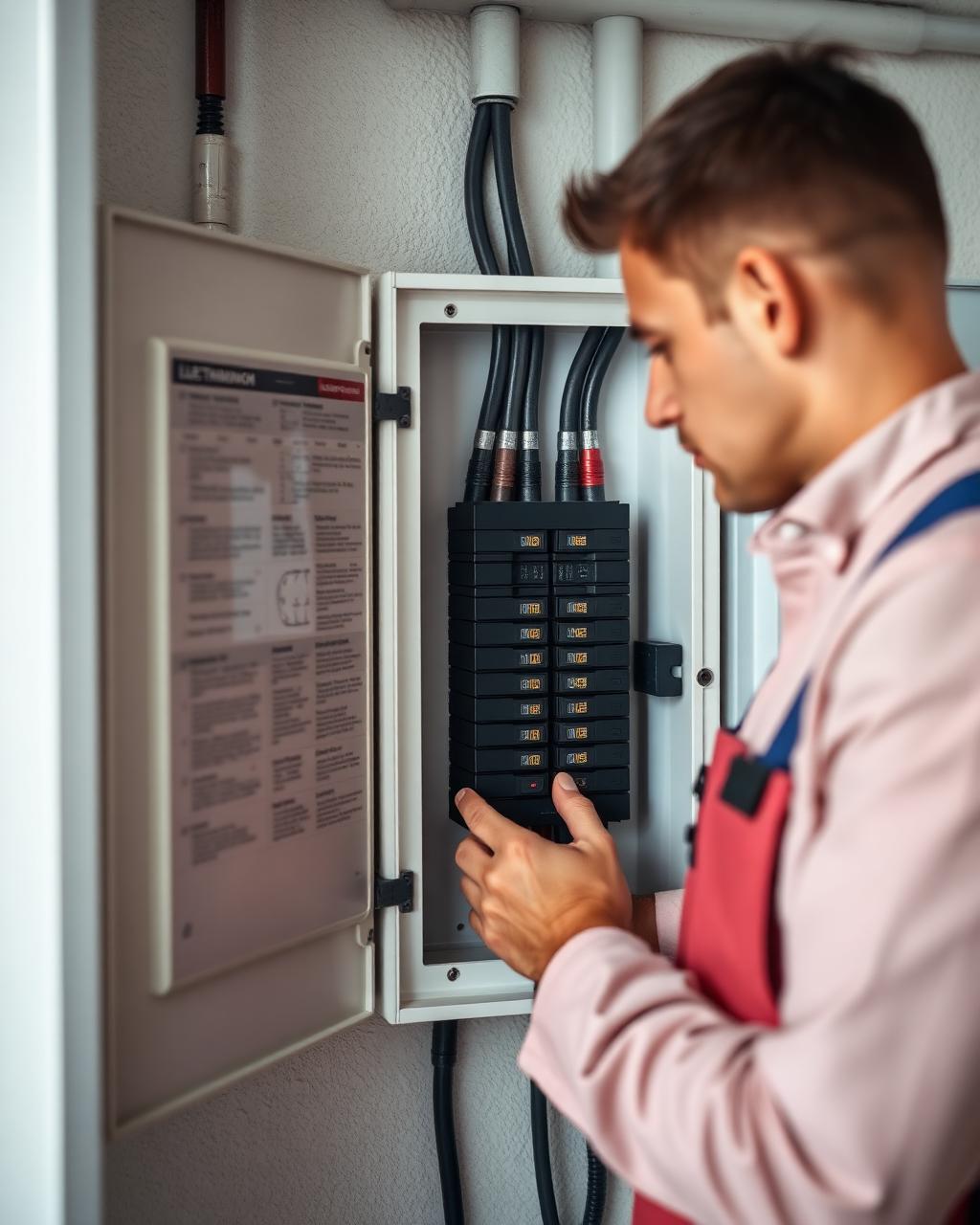 Wattwies elektricien werkt aan een moderne meterkast in Groningen